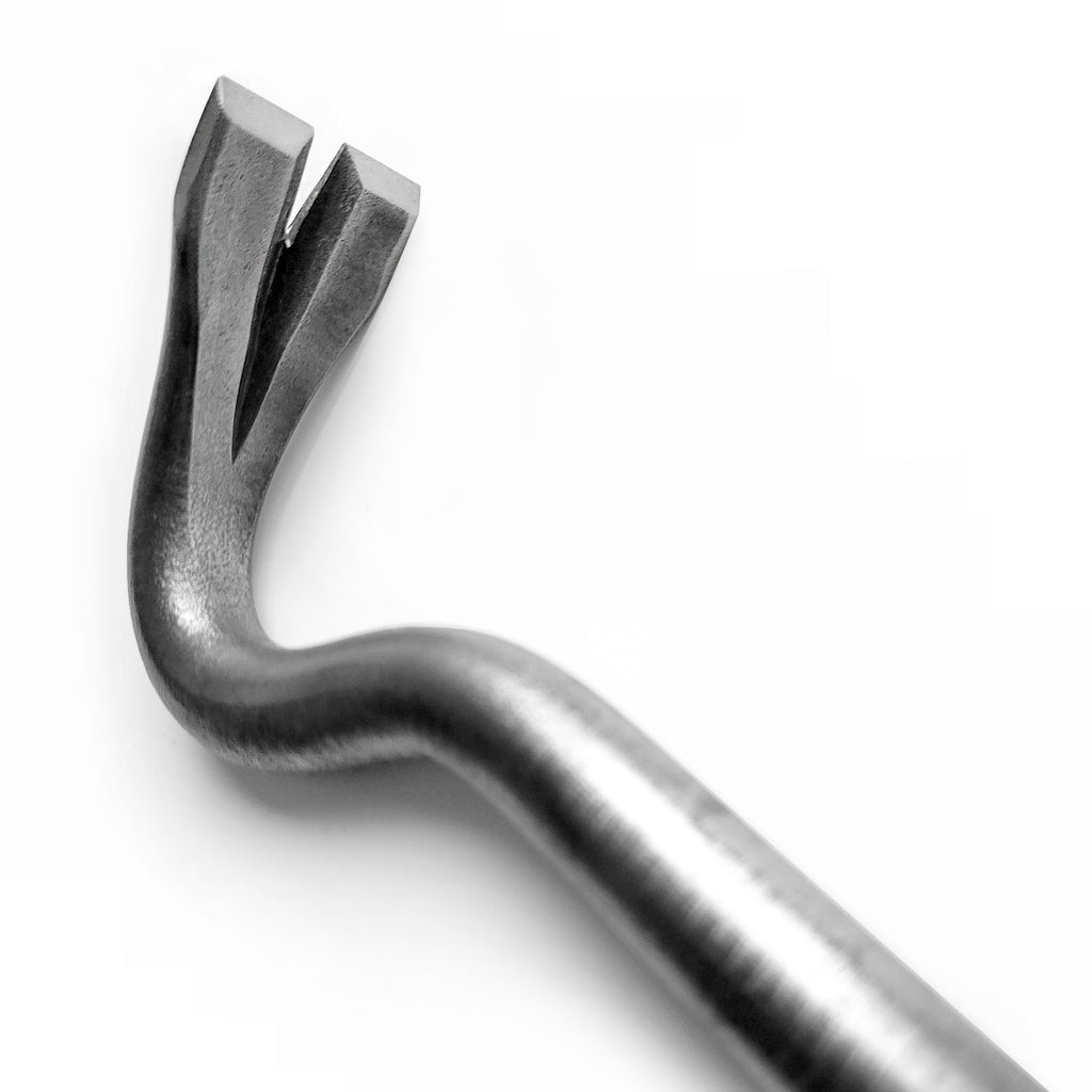 Titanium nail puller "TitPlus", lightweight, handmade, length 480 mm / 18.9 in