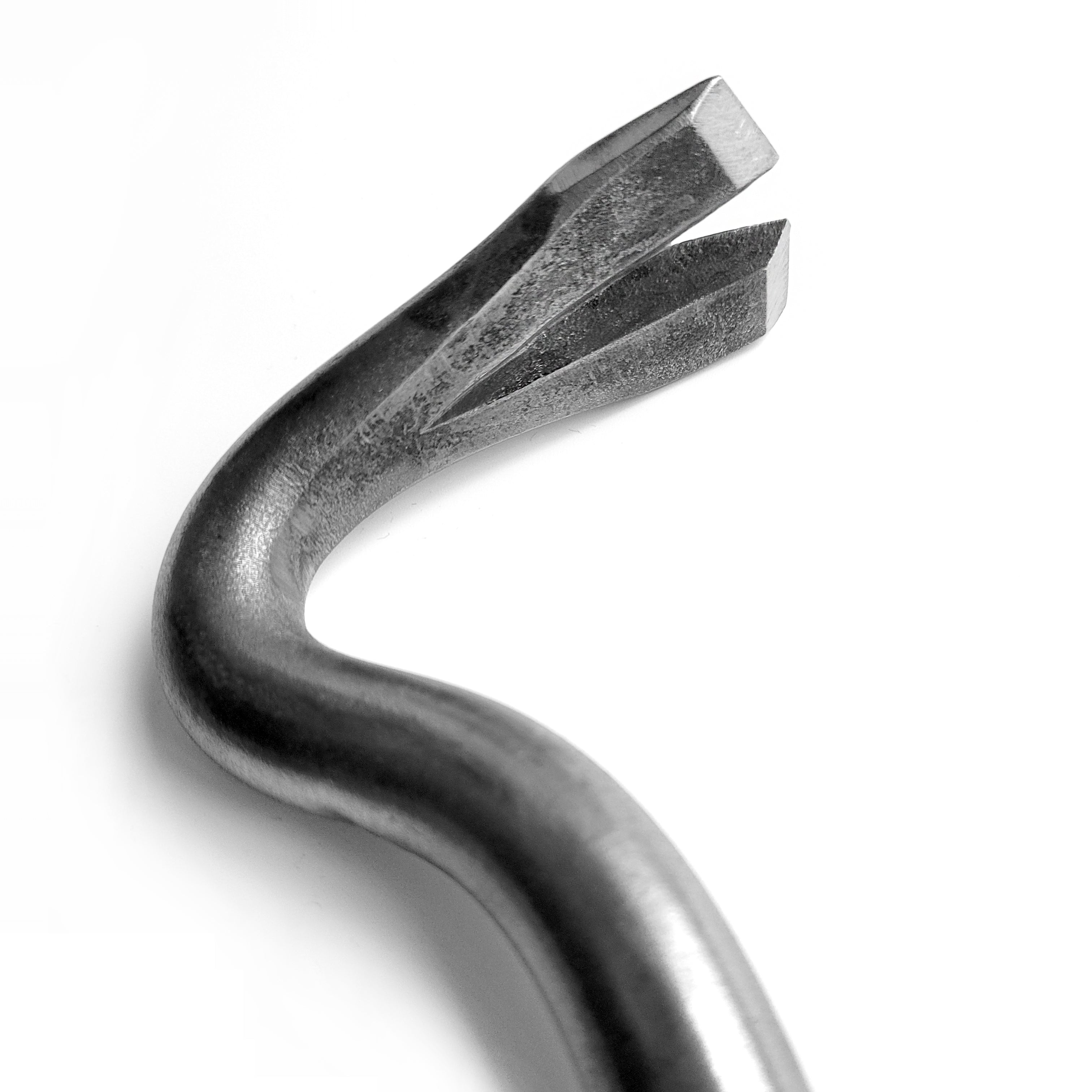 Titanium nail puller "TitPlus", lightweight, handmade, length 550 mm / 21.65 in